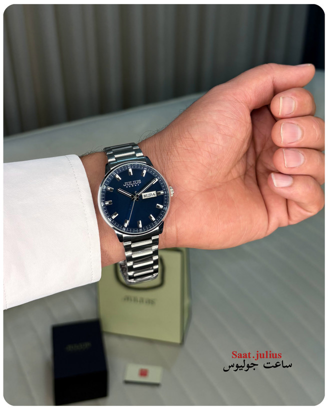 ساعت مردانه جولیوس کلاسیک فلزی مدل JAH-114B