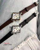 ساعت جولیوس زنانه چهار گوش بند چرم مدل JA-1527