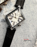 ساعت جولیوس زنانه چهار گوش بند چرم مدل JA-1527