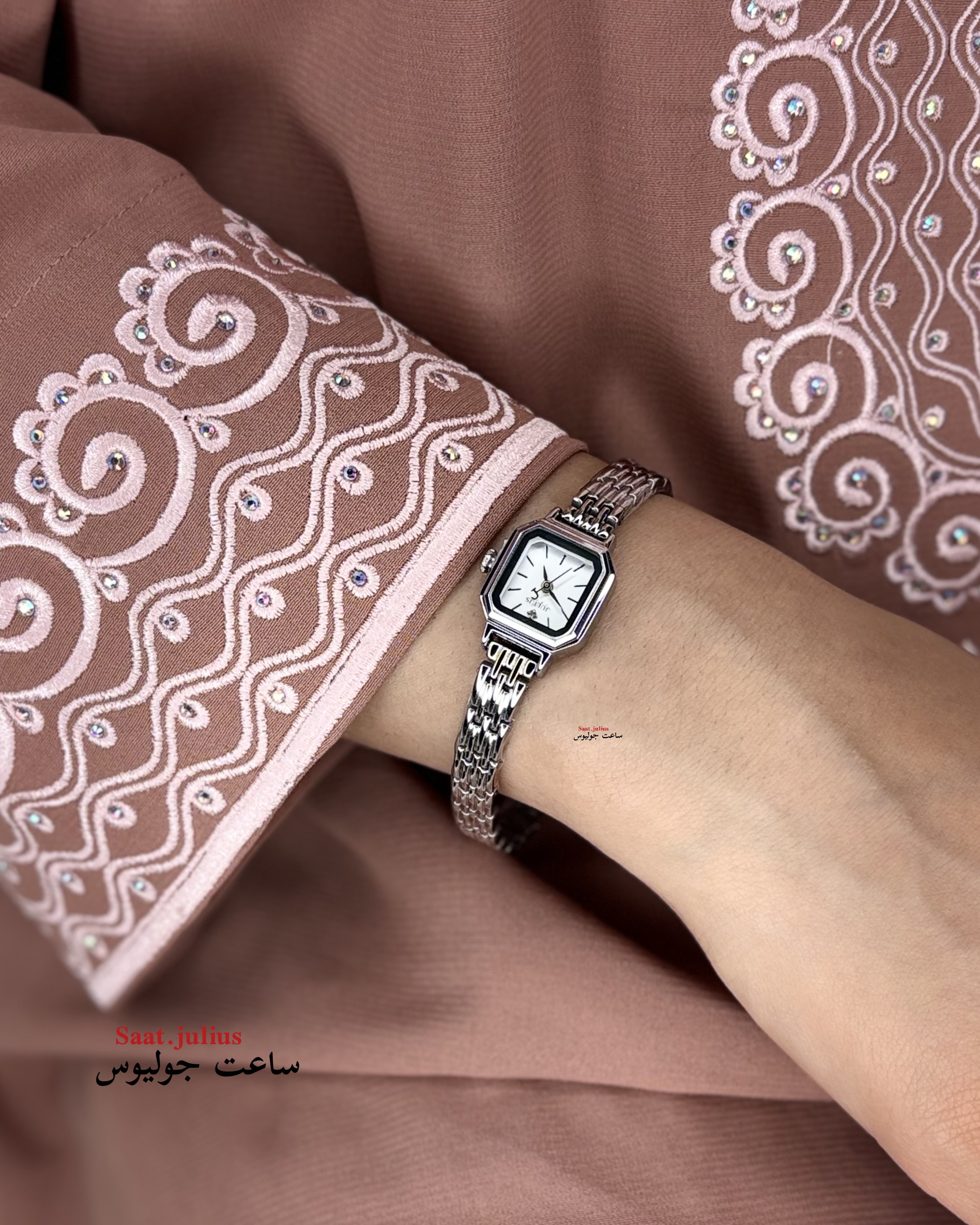 ساعت جولیوس زنانه چهارگوش فلزی مدل JA-1454A