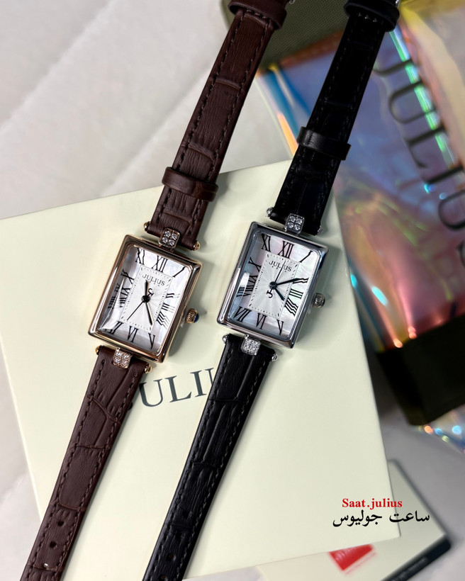 ساعت جولیوس زنانه بند چرم مدل JA-1525