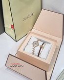 ساعت جولیوس زنانه نگین دار فلزی مدل JA-1435B