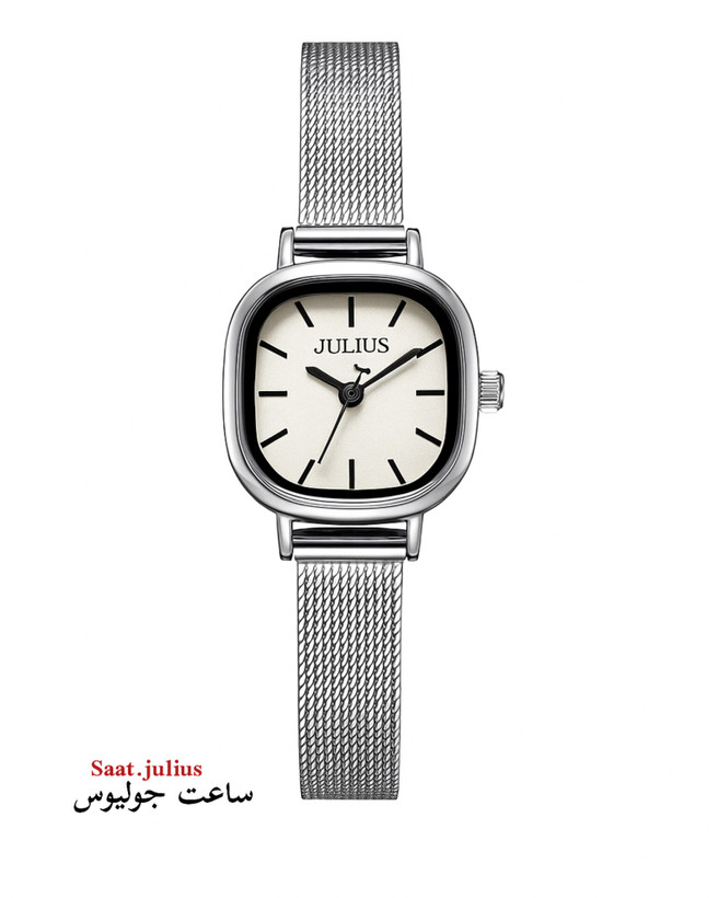 ساعت جولیوس زنانه بند حصیری مدل JA-1538A