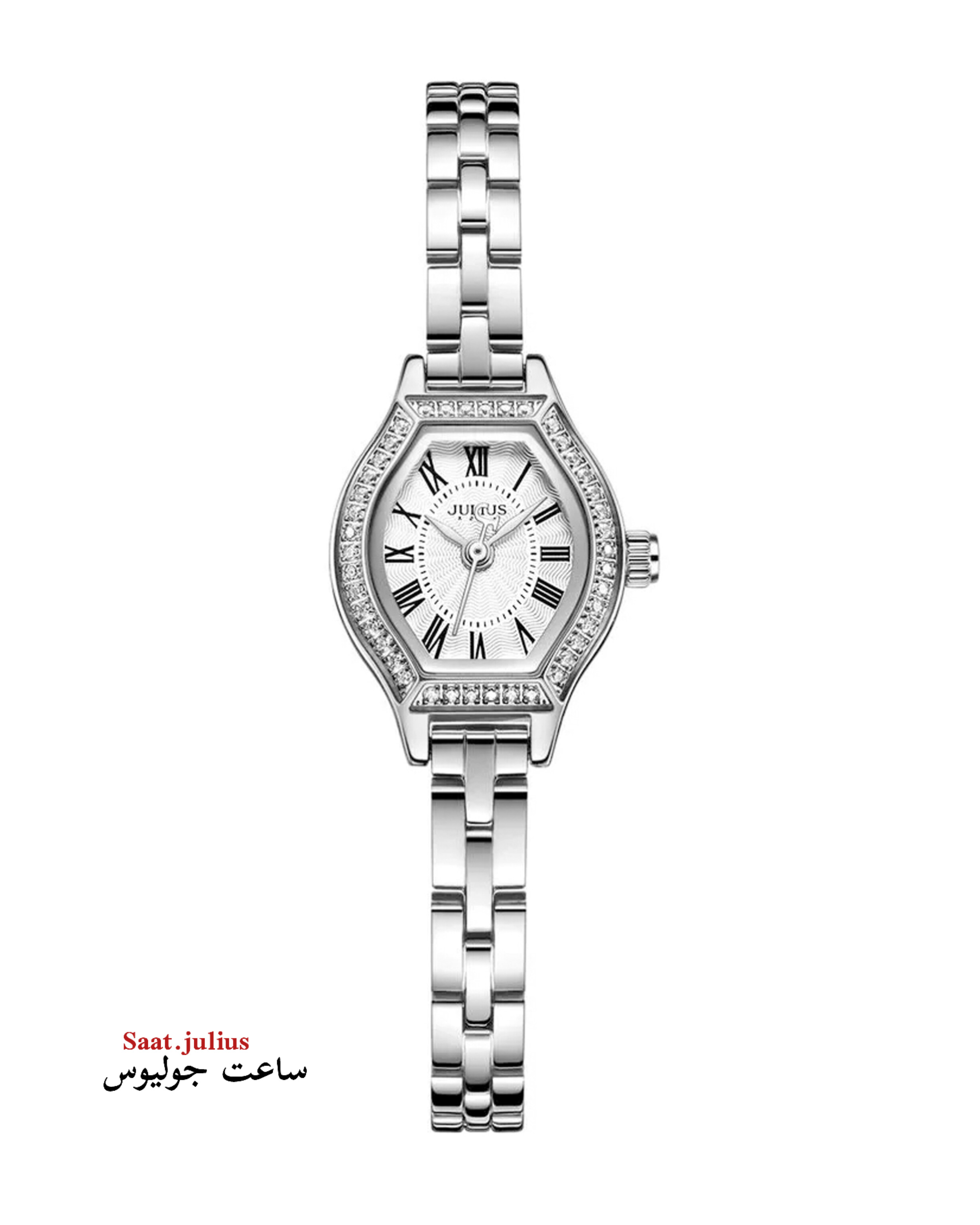 ساعت جولیوس زنانه فلزی نگین دار مدل JA-1410A