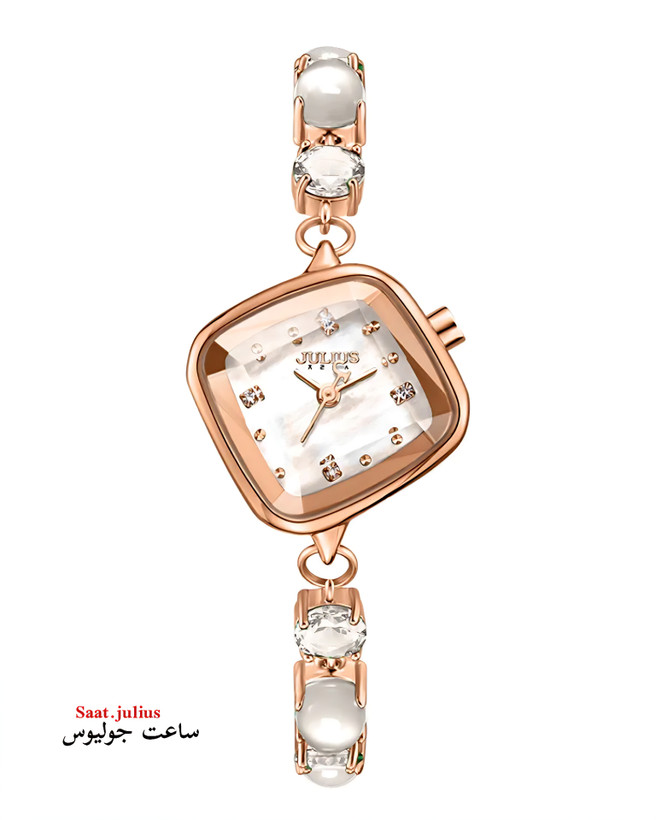 ساعت جولیوس زنانه فلزی نگین دار مدل JA-1425A