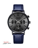 ساعت جولیوس مردانه سه موتور بند چرم مدل JAH-101B