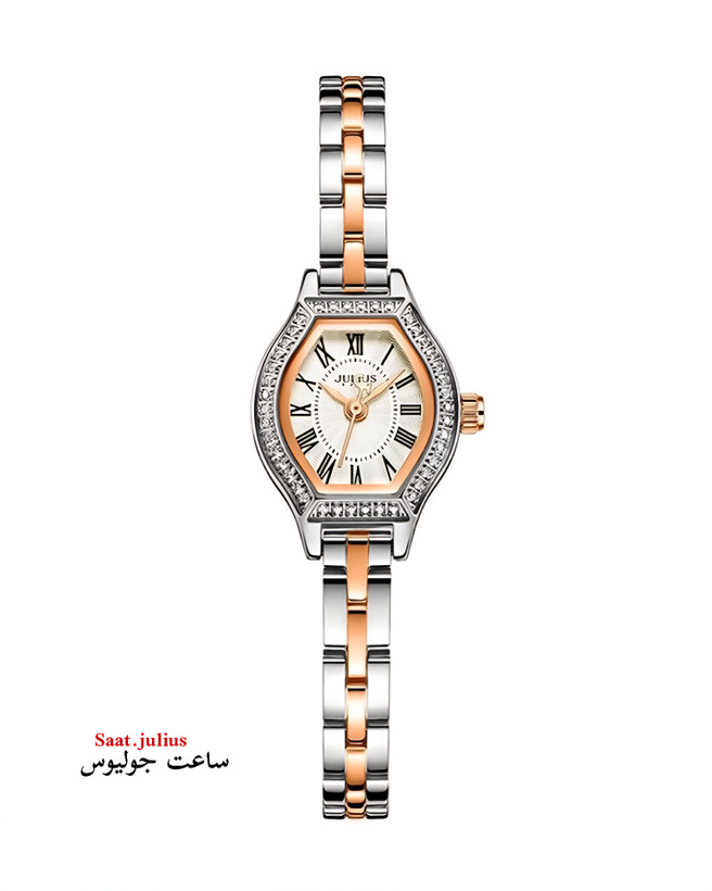 ساعت جولیوس زنانه نگین دار فلزی مدل JA-1410E