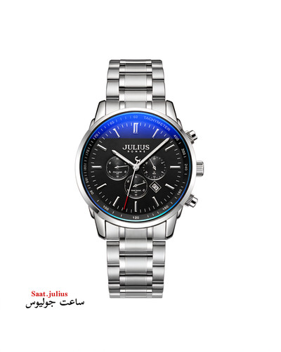 ساعت جولیوس مردانه فلزی سه موتور مدل JAH-133D