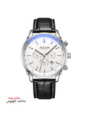 ساعت جولیوس مردانه بند چرم سه موتور مدل JAH-133A