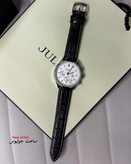 ساعت جولیوس مردانه بند چرم سه موتور مدل JAH-133A