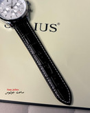 ساعت جولیوس مردانه بند چرم سه موتور مدل JAH-133A