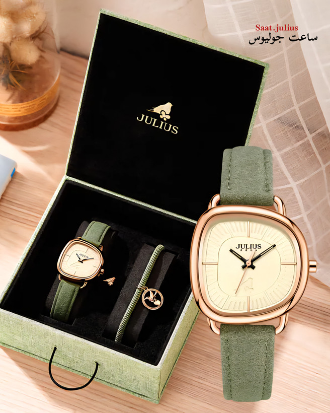 ساعت جولیوس زنانه بند چرم مدل JA-1436A