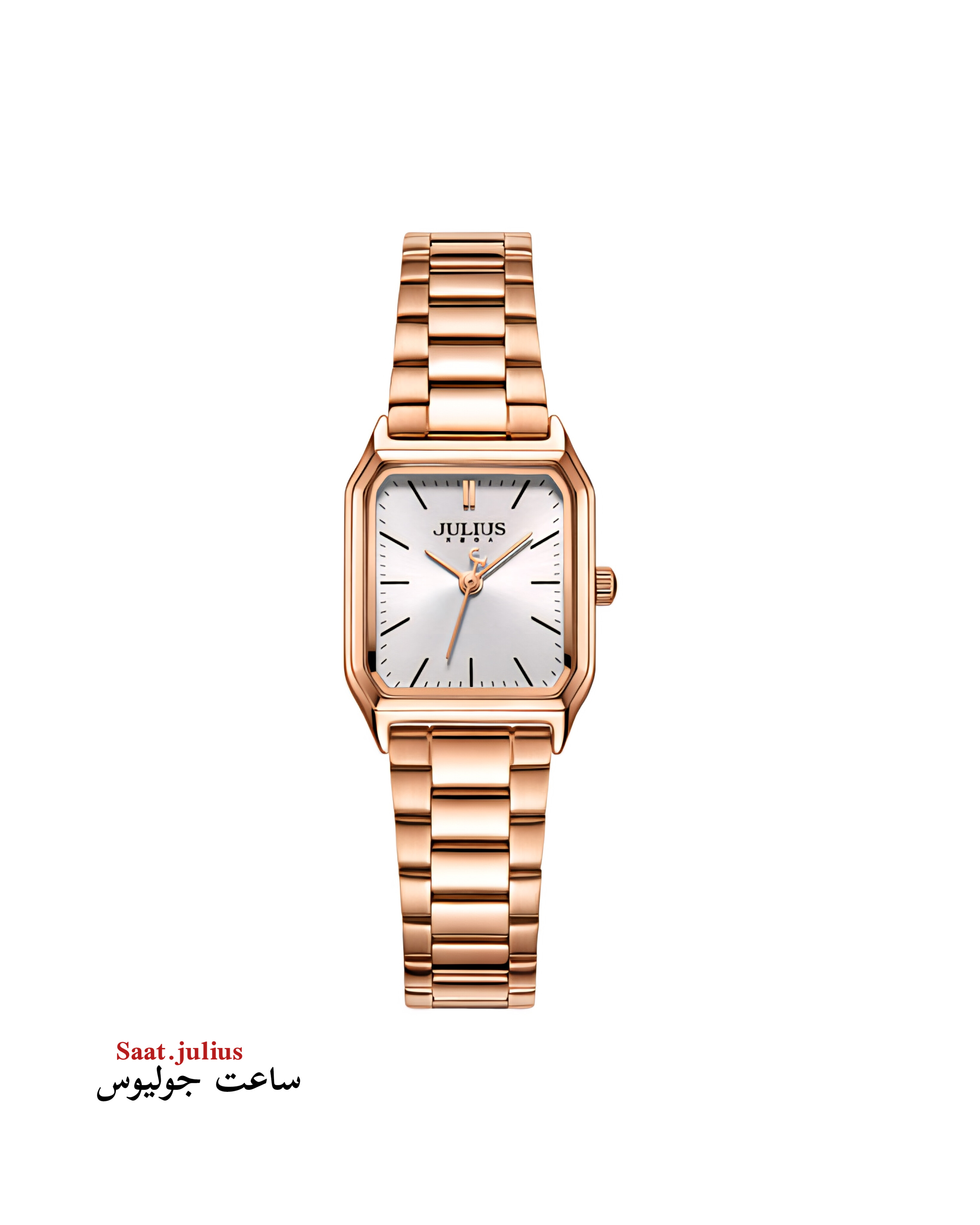 ساعت زنانه جولیوس فلزی چهار گوش مدل JA-1304A