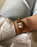 ساعت جولیوس زنانه چهار گوش بند چرم مدل JA-1414