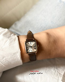 ساعت جولیوس زنانه چهار گوش بند چرم مدل JA-1414