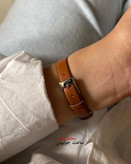 ساعت جولیوس زنانه چهار گوش بند چرم مدل JA-1414