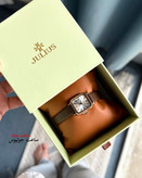 ساعت جولیوس زنانه چهار گوش بند چرم مدل JA-1414