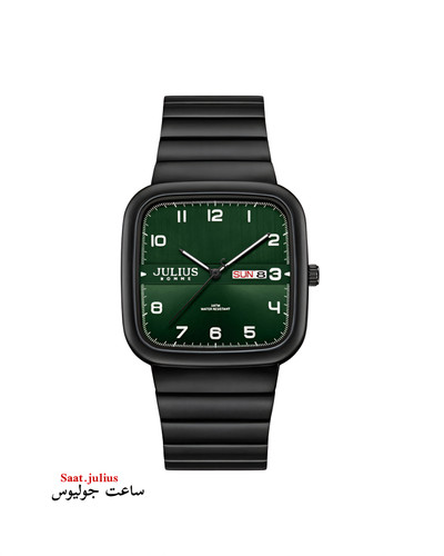 ساعت جولیوس مردانه چهار گوش فلزی مدل JAH-141C