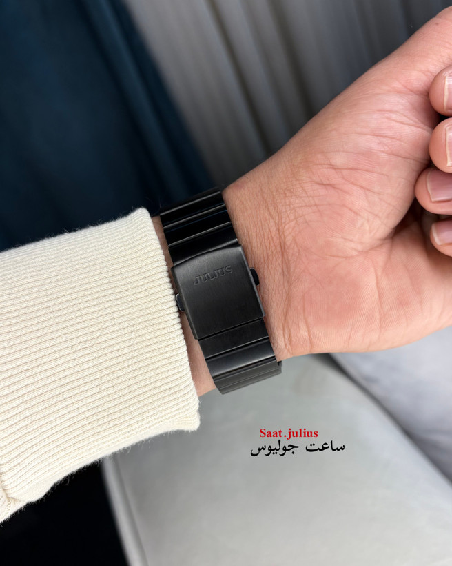 ساعت جولیوس مردانه چهار گوش فلزی مدل JAH-141C