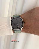 ساعت جولیوس مردانه چهار گوش بند چرم مدل JAH-123C