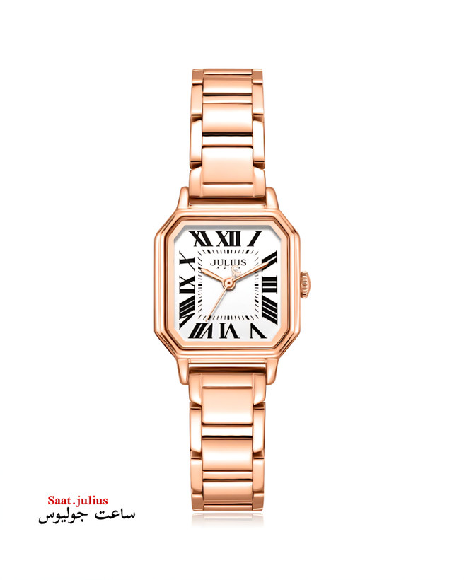 ساعت جولیوس زنانه چهار گوش فلزی مدل JA-1546D