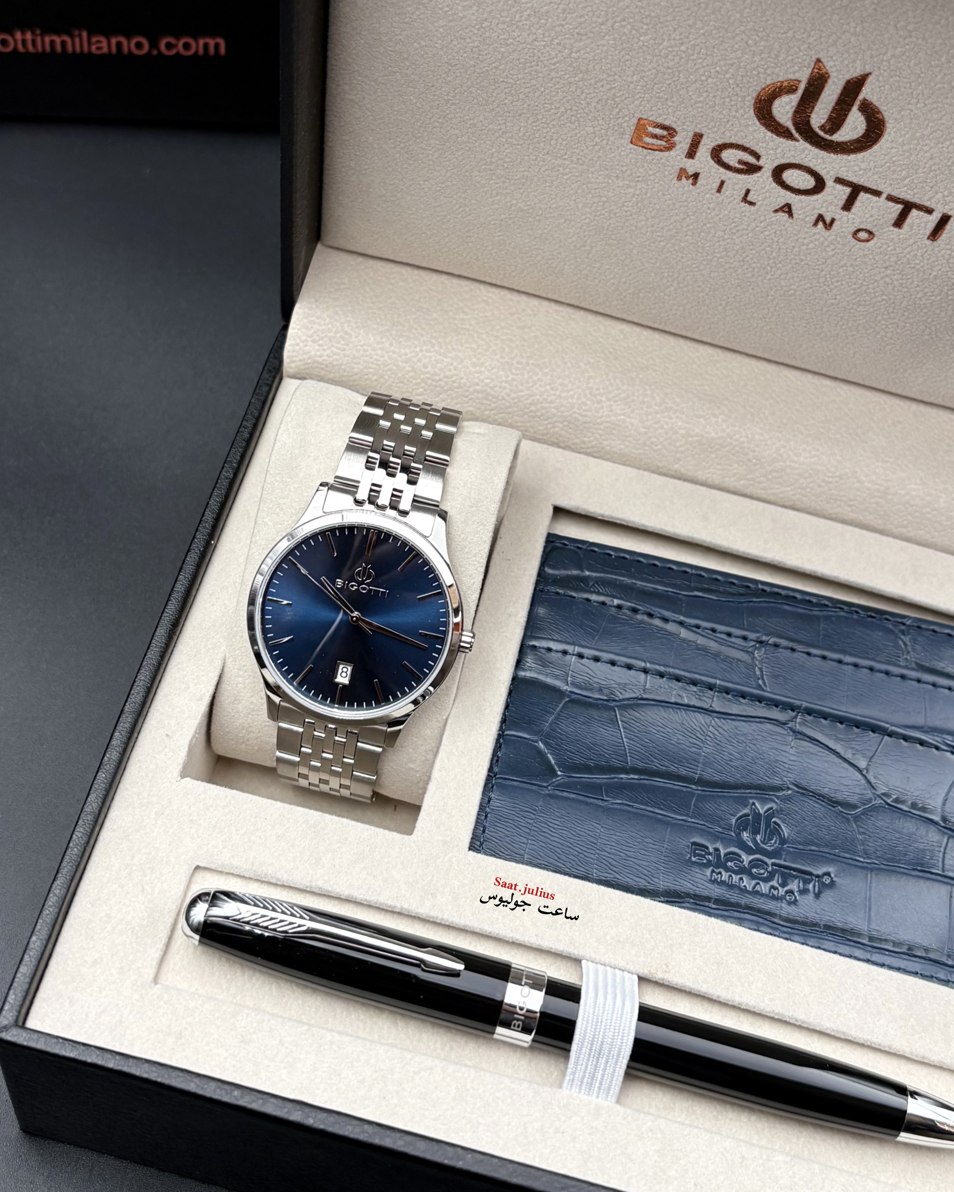 ساعت مردانه بیگوتی فلزی مدل BG.1.10695-3