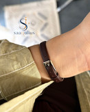 ساعت جولیوس زنانه بند چرم چهار گوش مدل JA-1454D