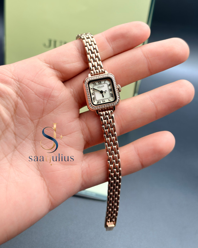 ساعت جولیوس زنانه چهارگوش فلزی مدل JA-1449B