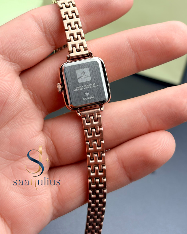 ساعت جولیوس زنانه چهارگوش فلزی مدل JA-1449B