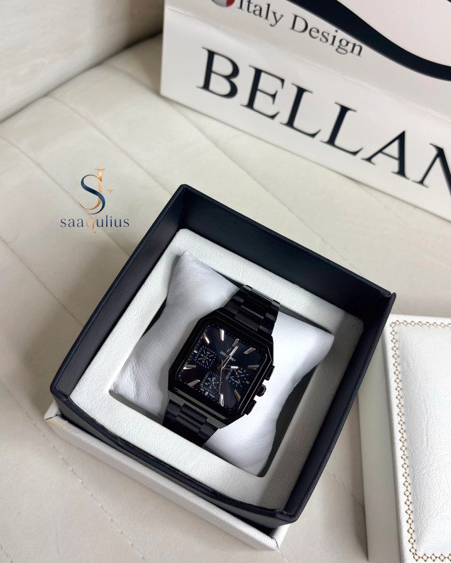 ساعت بلانو مردانه فلزی چهارگوش مدل B6109-5G