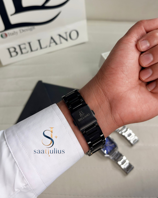 ساعت بلانو مردانه فلزی چهارگوش مدل B6109-5G