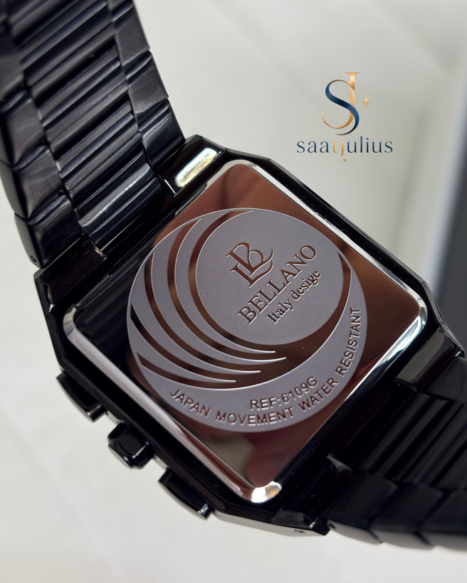 ساعت بلانو مردانه فلزی چهارگوش مدل B6109-5G