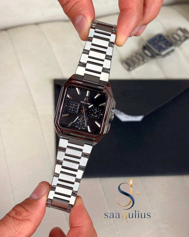 ساعت بلانو مردانه فلزی چهارگوش مدل B6109-11G