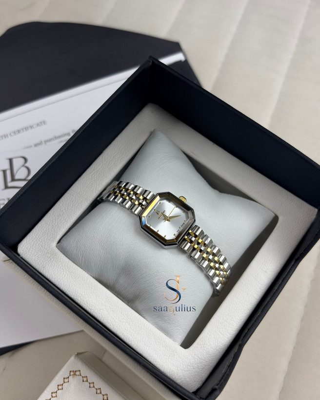 ساعت بلانو زنانه فلزی چهار گوش مدل B1007-1L