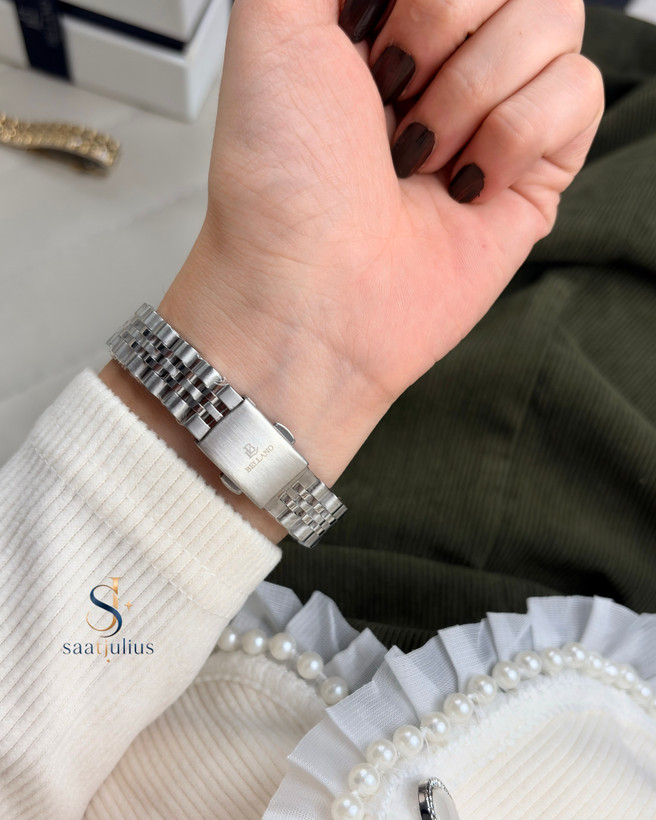 ساعت بلانو زنانه فلزی چهار گوش مدل B1007-۵L